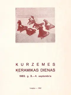 1. Kurzemes keramikas dienu programmu vāks. 1982.